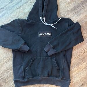 Supreme Classic Black Hoodie